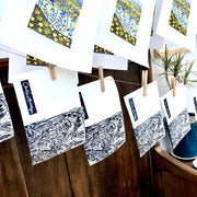 lino print workshop with artist Claire Armitage