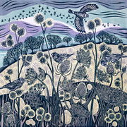 Claire Armitage, artist, lino print, greeting card