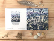 Claire Armitage, artist, lino print, greeting card