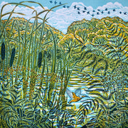 Claire Armitage, artist, lino print, greeting card