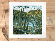 Limited edition lino print by artist Claire Armitage