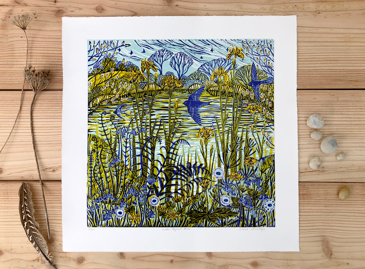 Limited edition lino print by artist Claire Armitage