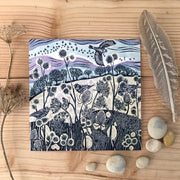 Claire Armitage, artist, lino print, greeting card