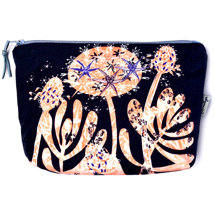 Alium Halcyon make-up bag handmade in Cornwall