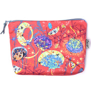 Alium Crimson make up bag handmade in Cornwall