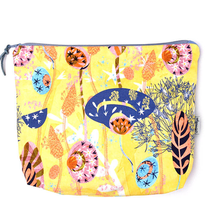 Alium Dawn wash bags handmade in Cornwall by Claire Armitage
