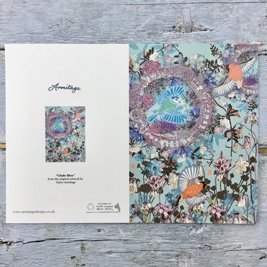 Glade Blue Giclee Printed Greetings Cards