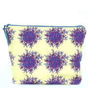 Lemon Flowers wash bags handmade in Cornwall by Claire Armitage