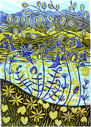 Moment limited edition lino print by Claire Armitage