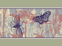 Butterflies skinny silk scarf