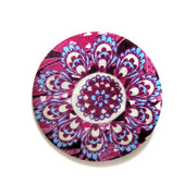 Shadow Berry Silk Covered Brooch handmade in Cornwall