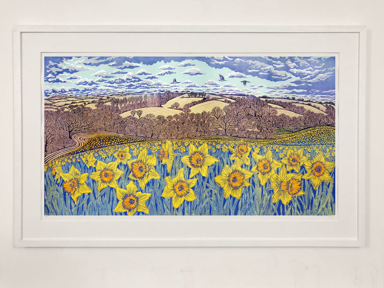 Together In January Limited edition Lino Print