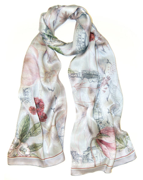 Pearl Medium Silk Scarf